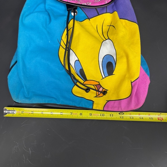 Vintage canvass backpack tweety Bird - Picture 10 of 11